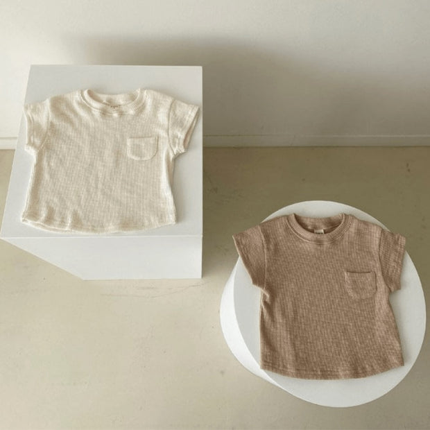 Cotton Ribbed Tee + Shorts 0-5Y BABY VIBES & CO.