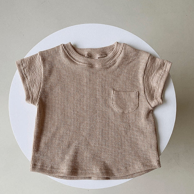 Cotton Ribbed Tee + Shorts 0-5Y BABY VIBES & CO.