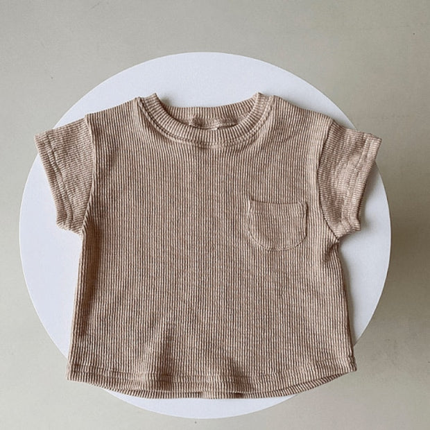 Cotton Ribbed Tee + Shorts 0-5Y BABY VIBES & CO.