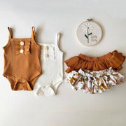 Floral Boho Tops+Ruffle Tutu Skirt Set - BABY VIBES & CO.