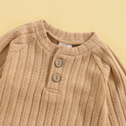 Ribbed Neutral Long Sleeve + Footies 0-18M BABY VIBES & CO.