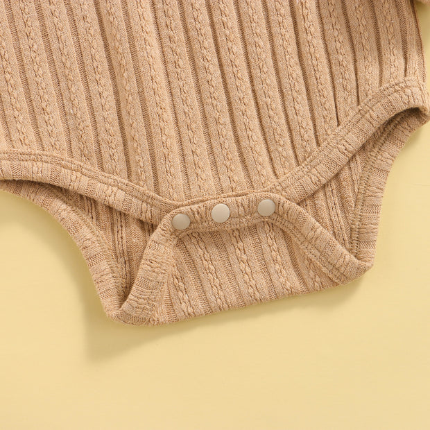 Ribbed Neutral Long Sleeve + Footies 0-18M BABY VIBES & CO.