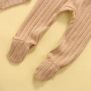 Ribbed Neutral Long Sleeve + Footies 0-18M BABY VIBES & CO.