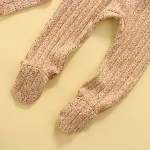 Ribbed Neutral Long Sleeve + Footies 0-18M BABY VIBES & CO.