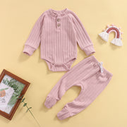 Ribbed Neutral Long Sleeve + Footies 0-18M BABY VIBES & CO.