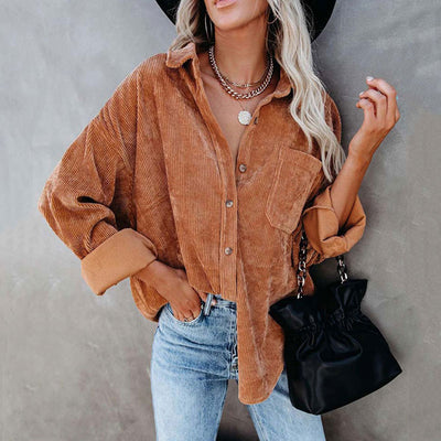 Boho Mama Corduroy Button Up BABY VIBES & CO.