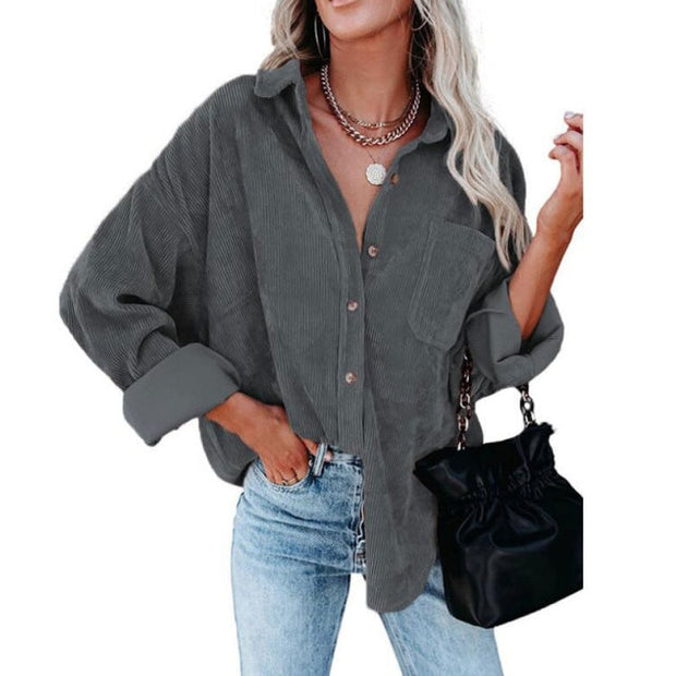Boho Mama Corduroy Button Up BABY VIBES & CO.