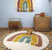 Boho Rainbow Tassel Rug BABY VIBES & CO.