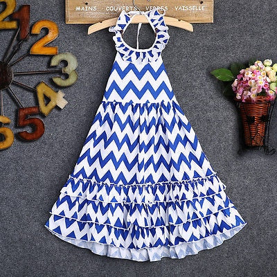 Zig Zaggy Stripe Maxi 3T-7T - BABY VIBES & CO.