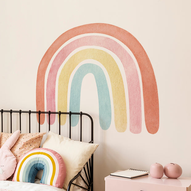 Boho Rainbow Watercolour Home Decor Wall Sticker Self-Adhesive Nursery Decal BABY VIBES & CO.
