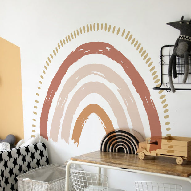 Boho Rainbow Watercolour Home Decor Wall Sticker Self-Adhesive Nursery Decal BABY VIBES & CO.