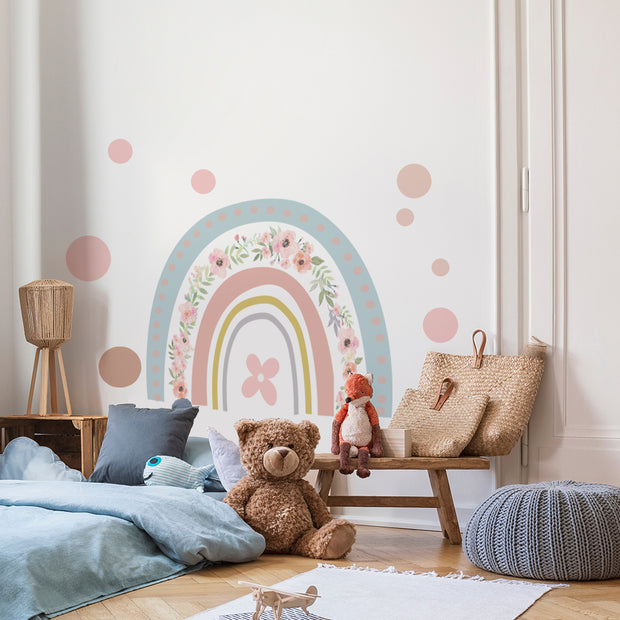 Boho Rainbow Watercolour Home Decor Wall Sticker Self-Adhesive Nursery Decal BABY VIBES & CO.