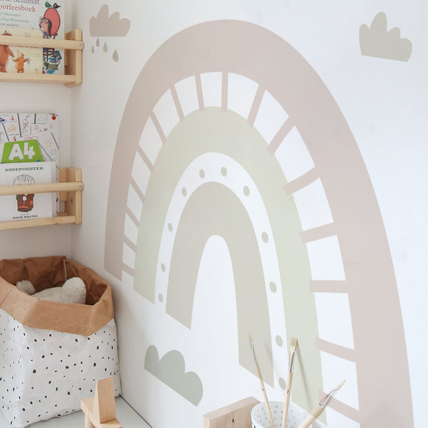 Boho Rainbow Watercolour Home Decor Wall Sticker Self-Adhesive Nursery Decal BABY VIBES & CO.