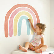 Boho Rainbow Watercolour Home Decor Wall Sticker Self-Adhesive Nursery Decal BABY VIBES & CO.