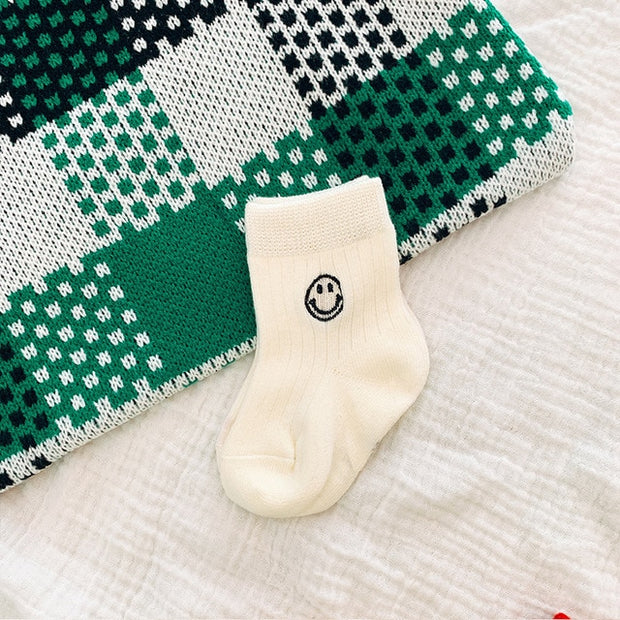 Smiley Face Short Socks 1-6Y BABY VIBES & CO.