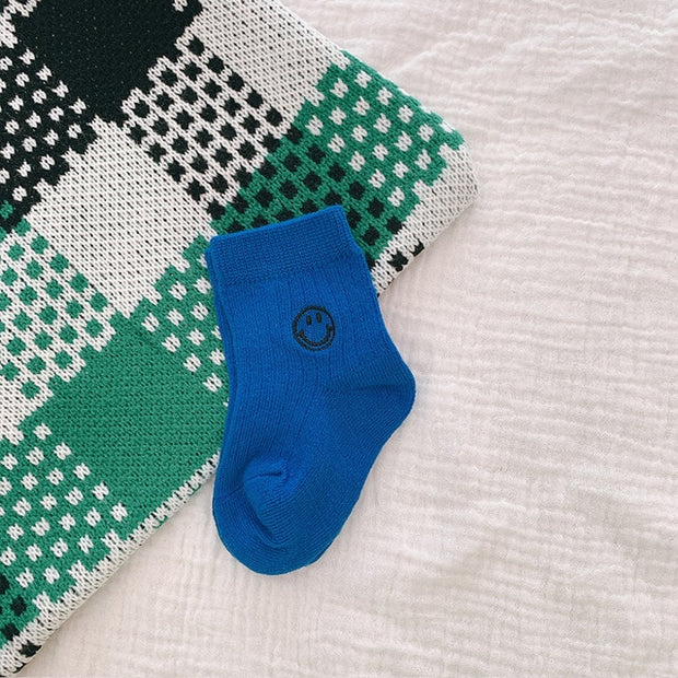 Smiley Face Short Socks 1-6Y BABY VIBES & CO.
