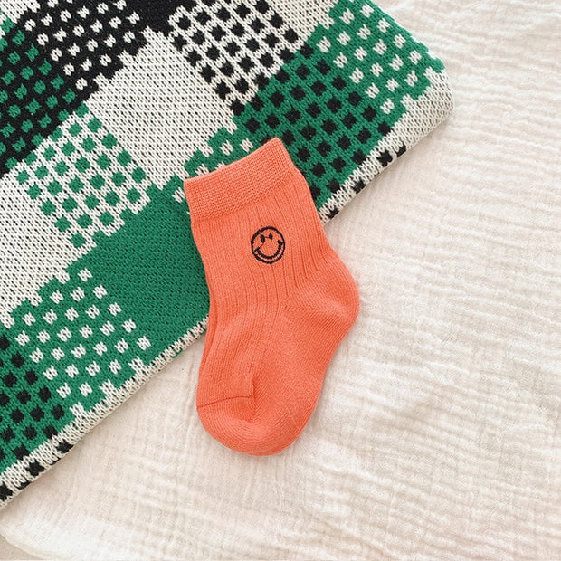 Smiley Face Short Socks 1-6Y BABY VIBES & CO.
