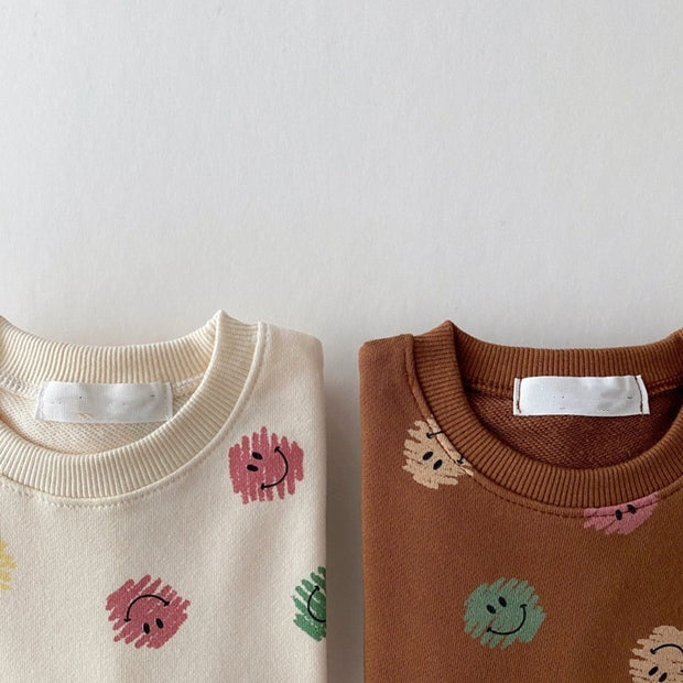 Smiley Sweatshirt + Jogger Set 9M-3T BABY VIBES & CO.