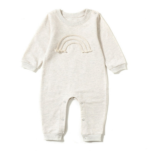 Neutral Rainbow Long Sleeve Jumper 0-18M BABY VIBES & CO.
