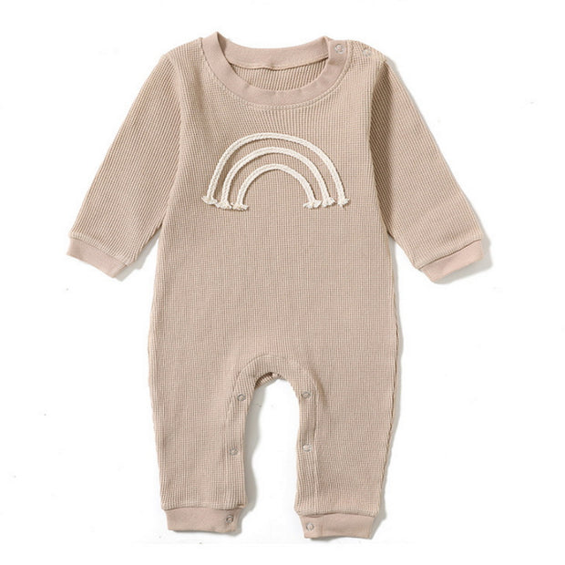 Neutral Rainbow Long Sleeve Jumper 0-18M BABY VIBES & CO.