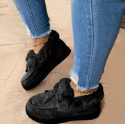 Suede & Fur Mama Bear Ankle Booties BABY VIBES & CO.