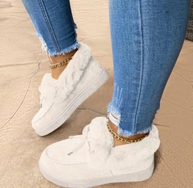 Suede & Fur Mama Bear Ankle Booties BABY VIBES & CO.