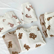 Toshi Teddy Print Jogger Set 6M-3Y BABY VIBES & CO.
