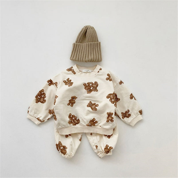 Toshi Teddy Print Jogger Set 6M-3Y BABY VIBES & CO.