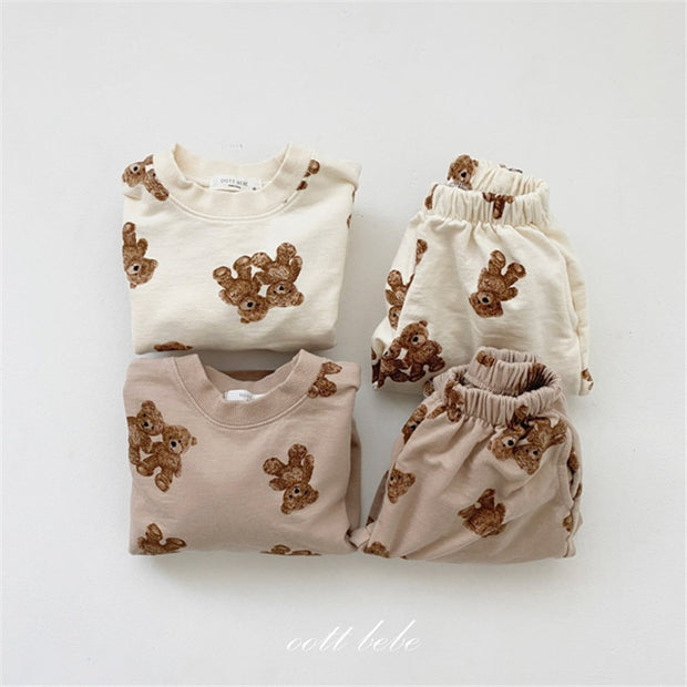 Toshi Teddy Print Jogger Set 6M-3Y BABY VIBES & CO.