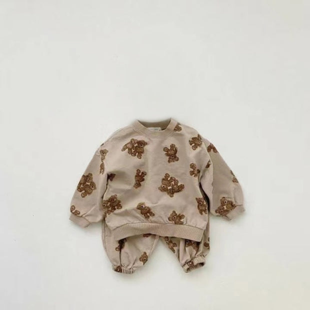 Toshi Teddy Print Jogger Set 6M-3Y BABY VIBES & CO.