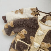 Neutral Teddy Bear Fleece Outerwear 9M-4T - BABY VIBES & CO.