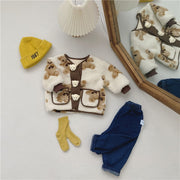 Neutral Teddy Bear Fleece Outerwear 9M-4T - BABY VIBES & CO.