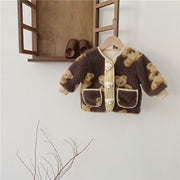 Neutral Teddy Bear Fleece Outerwear 9M-4T - BABY VIBES & CO.