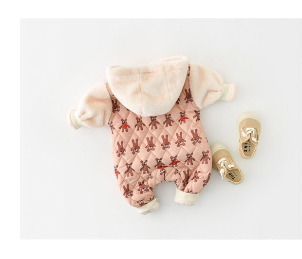 FURR LINED BEAR CLAW OUTFIT 3M-24M BABY VIBES & CO.