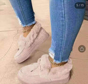 Suede & Fur Mama Bear Ankle Booties BABY VIBES & CO.