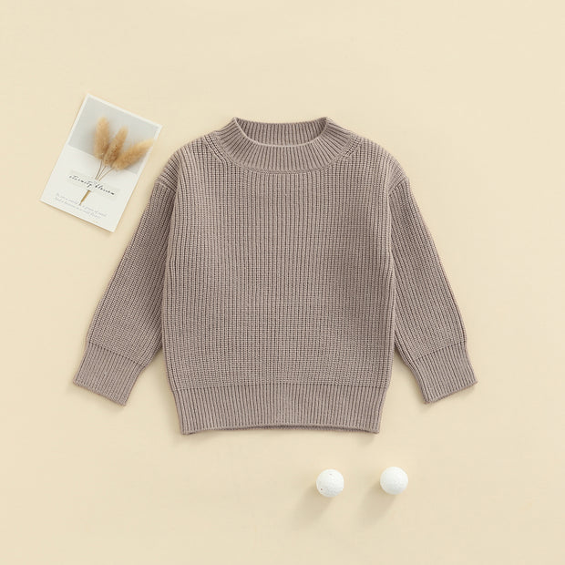The Mahogany Chunky Knit Sweater BABY VIBES & CO.