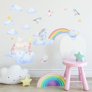 Boho Rainbow Watercolour Home Decor Wall Sticker Self-Adhesive Nursery Decal BABY VIBES & CO.