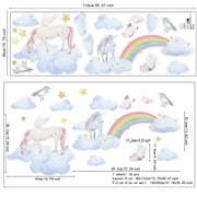 Boho Rainbow Watercolour Home Decor Wall Sticker Self-Adhesive Nursery Decal BABY VIBES & CO.