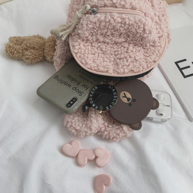 FUZZY BUNNY EAR BACKPACK BABY VIBES & CO.