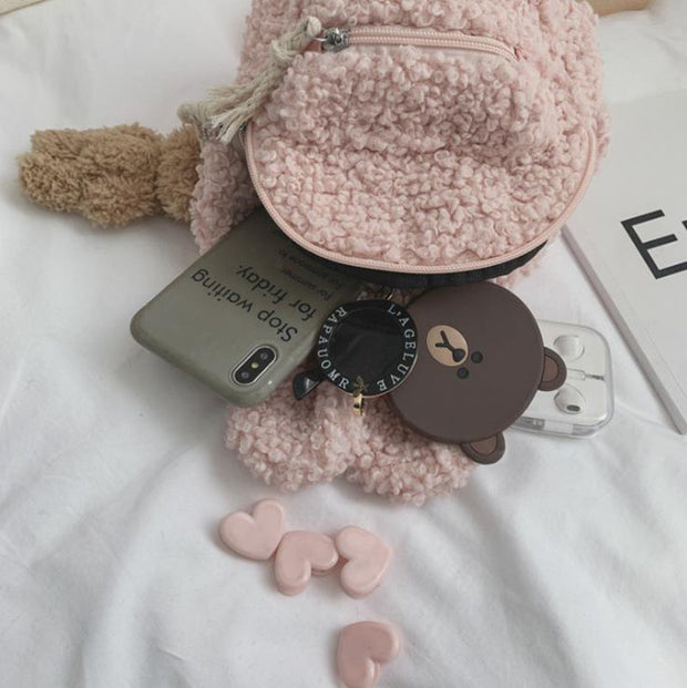 FUZZY BUNNY EAR BACKPACK BABY VIBES & CO.