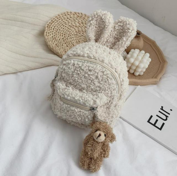 FUZZY BUNNY EAR BACKPACK BABY VIBES & CO.