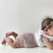 Spring Knit Front Cross Overalls BABY VIBES & CO.