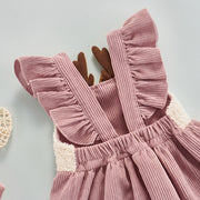 Plum & Bow Deery Winter Corduroy Dress 3M-3Y BABY VIBES & CO.