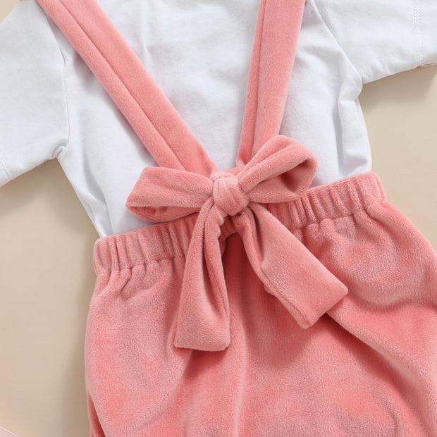 BE MINE BAE 2 PC SUSPENDER BODYSUIT SET 3M-24M BABY VIBES & CO.