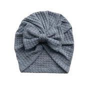 Bow Knitted Waffe Turban - BABY VIBES & CO.