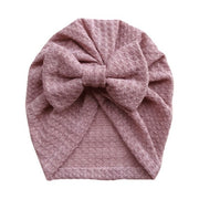 Bow Knitted Waffe Turban - BABY VIBES & CO.