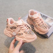 Chunky Glitter & Rhinestone Sneakers BABY VIBES & CO.