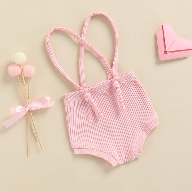 Toddlers Simple Style Solid Color Adjustable Strap Overalls BABY VIBES & CO.