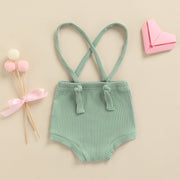 Toddlers Simple Style Solid Color Adjustable Strap Overalls BABY VIBES & CO.