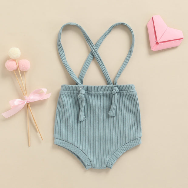 Toddlers Simple Style Solid Color Adjustable Strap Overalls BABY VIBES & CO.